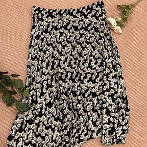 Max Studio Pleated Midi Skirt Floral